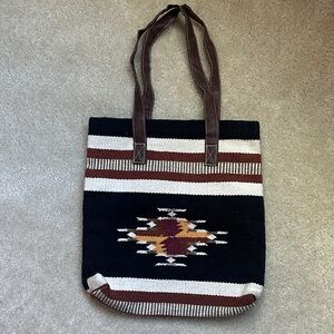 Elegant Multicolor Patterned Tote Bag